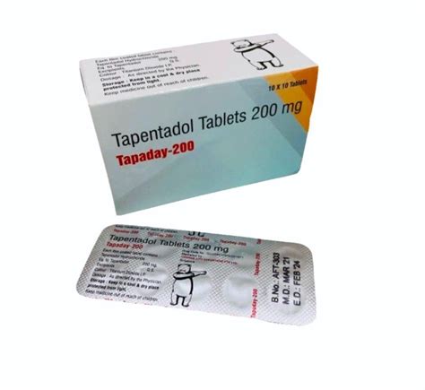 Tapentadol Tablets 200mg TAPADAY 200 At Rs 600 Strip Tapidol In