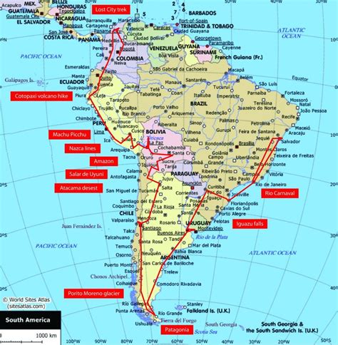 South America Route Places To Hit Backpacking Pinterest South