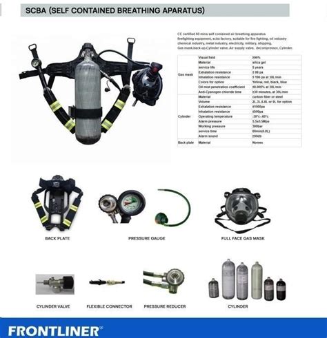 SCBA Parts Breathing Apparatus Working Of SCBA Parts SCBA, 50% OFF