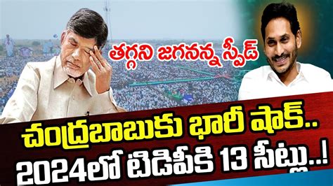 చంద్రబాబుకు భారీ షాక్ 2024లో టీడీపీకి 13 సీట్లు Ap Public Talk