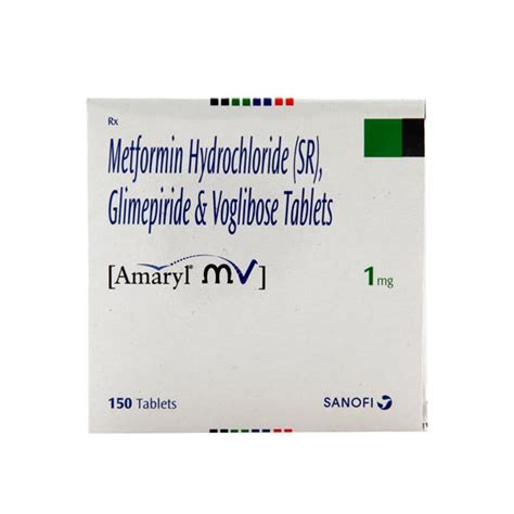 Amaryl MV 1mg Tablet SR View Uses Side Effects Price And Substitutes