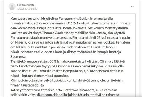 Ferratum: Lue kokemuksiani ja perusteellinen arvostelu (2025)