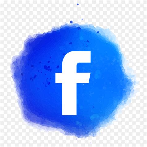 Watercolor facebook logo PNG - Similar PNG