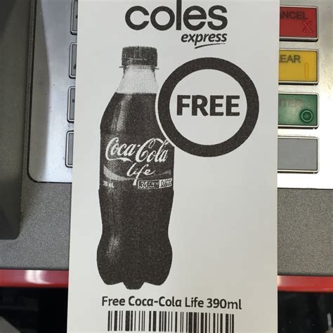 Free Coke Life 390ml Bottle For Ing Coles Mc Users 1 Otherwise