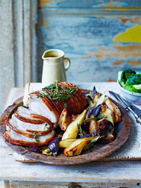 Pear Roasted Pork Loin Joint Pork Recipes Jamie Oliver Recipe