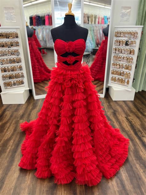 Sherri Hill 56067 Red Rsg Formals