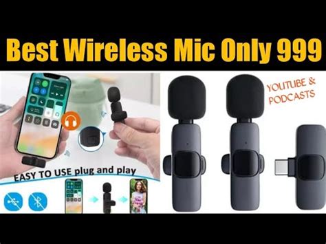 Cheapest Wireless Dual Mic For Youtube Best Mic Under 999 Wireless