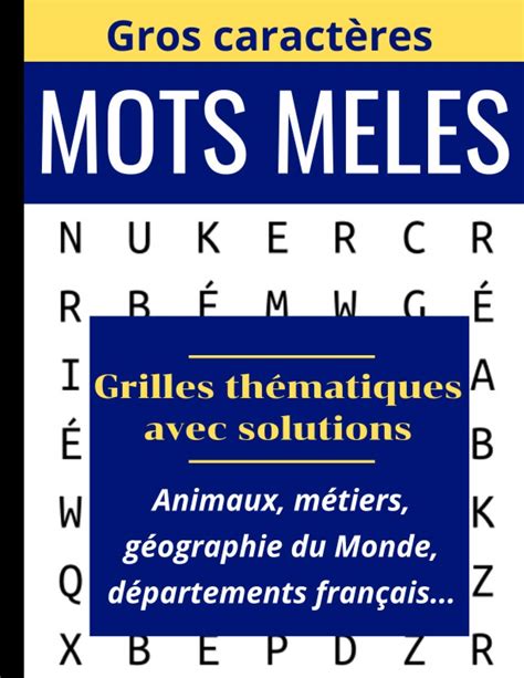 Buy Mots Meles Mots Cachés Adultes En Gros Caractères Livre De Mots Mêlés Cahier De 55