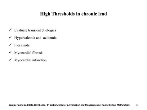 Evaluation And Management Of Pacemaker Malfunction Ppt