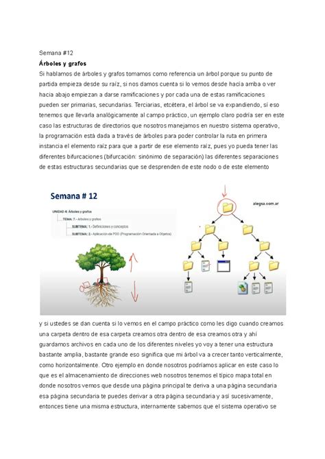 Semana 12 13 14 estructura Semana Árboles y grafos Si hablamos de