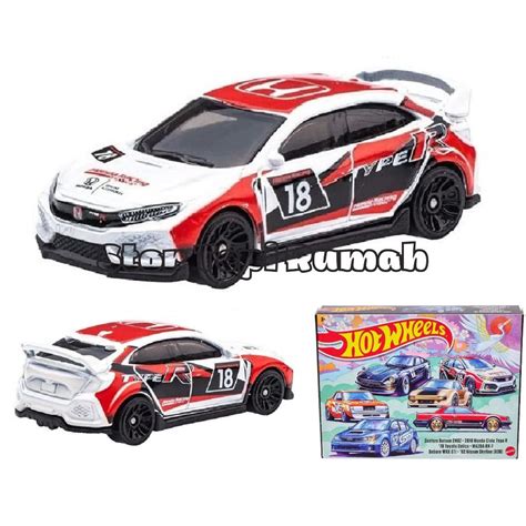 Hot Wheels LOOSE 2018 Honda Civic Type R Themed Multipack 6 Pack 2023 Japanese Car Culture