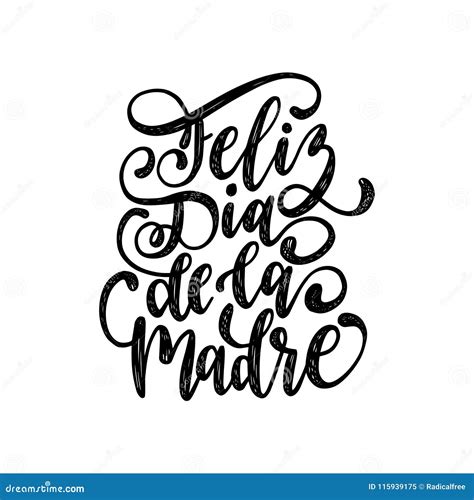 Feliz Dia De La Madre Hand Lettering Translation From Spanish Happy