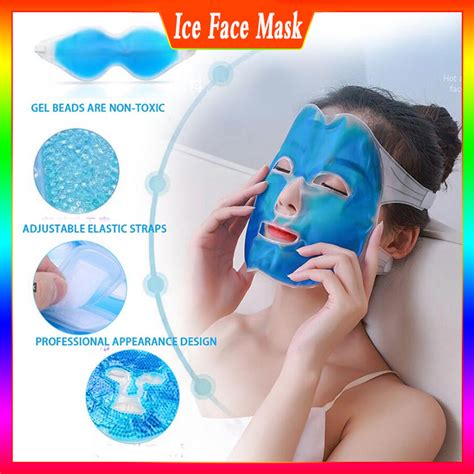 Gel Ice Pack Cold And Hot Pack Face Ice Mask Reusable Cold Compress Face Mask Cool Down To