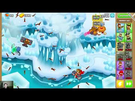 Bloons Td Glacial Trail Map Easy Mode Primary Only And Deflation