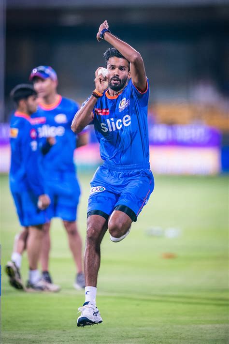 Sandeep Warrier joined the Mumbai Indians squad before their first game