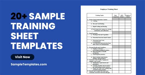 FREE 20+ Training Sheet Samples in PDF | MS Word