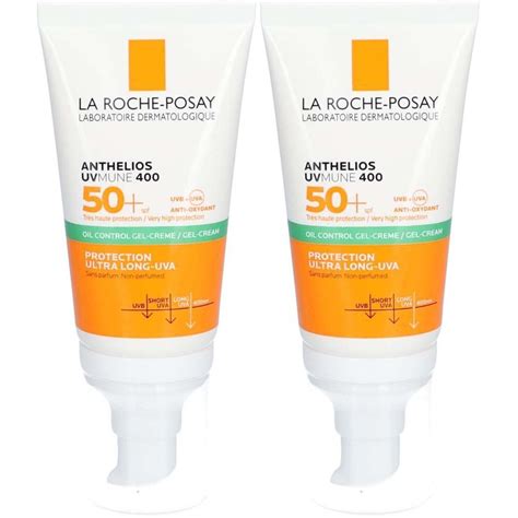 La Roche Posay Anthelios Xl Spf50 Gel Crème Toucher Sec 2x50 Ml