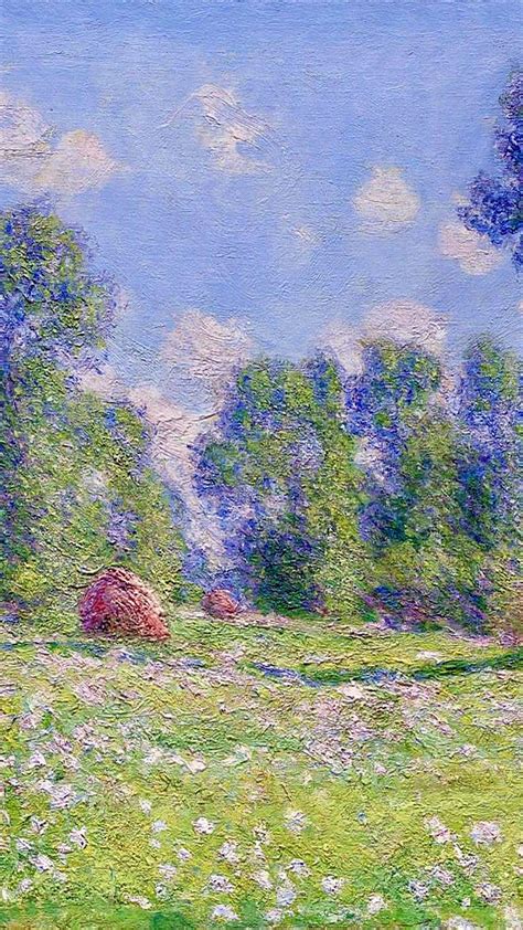 Claude Monet Effect Of Spring At Giverny 1890 Detail Monet Art