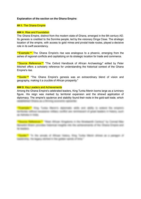 SOLUTION: Precolonial African Empires: Ghana, Mali, and Songhai - Studypool