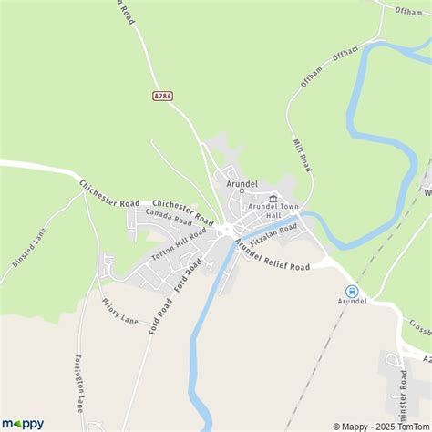 map arundel map  arundel arun bn   practical information