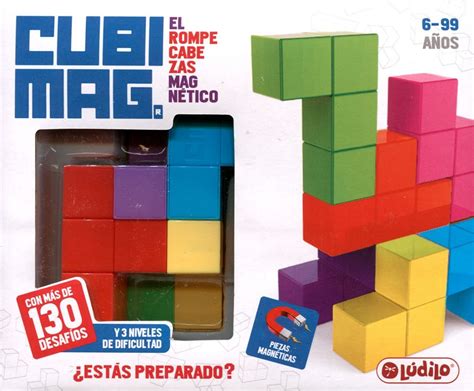 Cubi Mag El rompe cabezas magnético Resuelve más de 130 retos en 3D y