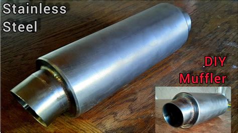 Homemade Motorcycle Exhaust Muffler Stainless Steel Youtube