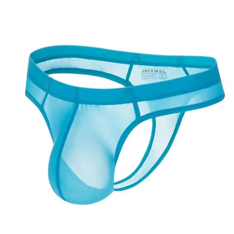 String Ultra Fin En Soie Glac E Transparente Pour Hommes Sous V Tements