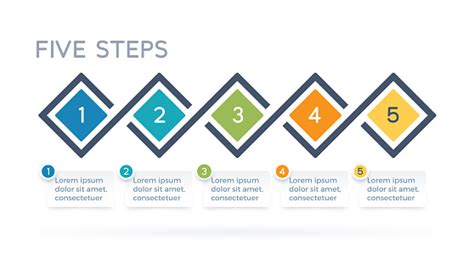 Five Step Process Infographics Stock Illustration - Download Image Now - iStock