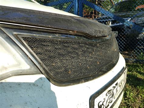 Сетка на решетки радиаторов — KIA Rio (3G), 1,6 л, 2015 года ...