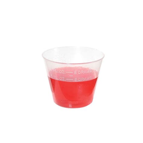 Natural Smell Ml Measuring Disposable Hard Plastic Medicine Cup