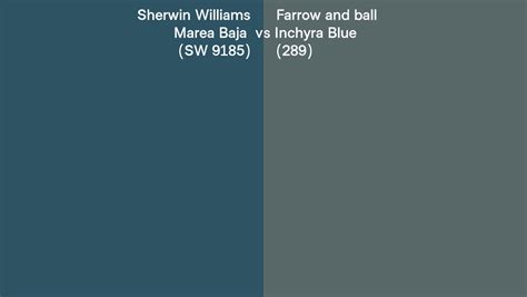 Sherwin Williams Marea Baja SW 9185 Vs Farrow And Ball Inchyra Blue