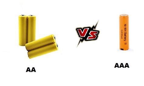 Difference Between Aa And Aaa Batteries