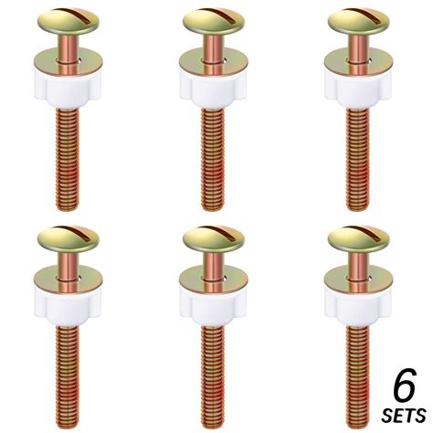 Buy 6 Packs Toilet Bolt Sets Universal Toilet Bolts Screws Heavy Duty