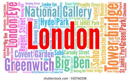 London Word Cloud Stock Illustration 550760338 | Shutterstock