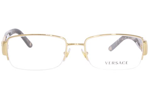 Versace Ve 1163m 1252 Pale Gold Metal Rectangle Eyeglasses 52mm