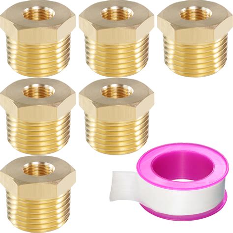 Snapklik Msaeiqun Brass Reducer Hex Bushing Threaded Pipe Fitting