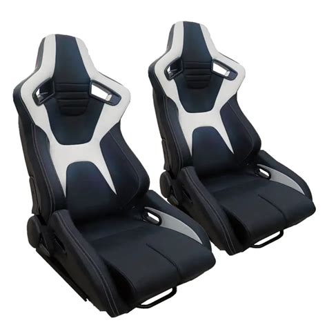 Reclinable Racing Seats Pvc Pair Max Motorsport