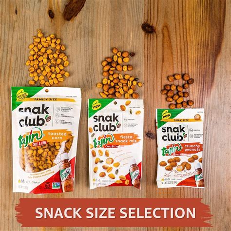 Snak Club Tajin Crunchy Peanuts Mild Chili And Lime Flavor 105oz