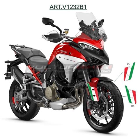 Pegatinas Tricolores Para Guardabarros Ducati Multistrada V4 V4S