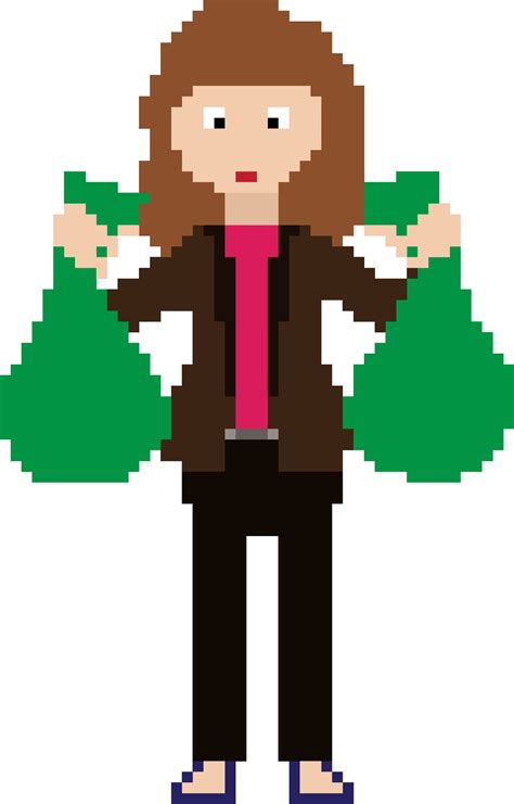 Pixel art illustration of woman. 25326909 Vector Art at Vecteezy