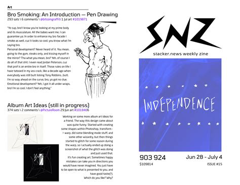 Bro Smoking: An Introduction — Pen Drawing \ stacker news