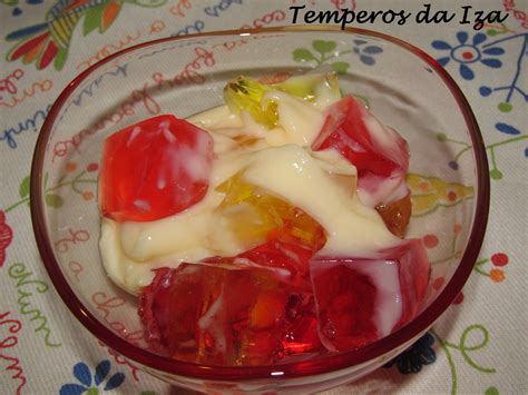 Temperos Da Iza Leite Creme Gelatina De Frutas