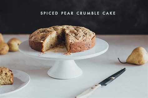 Spiced Pear Crumble Cake Fat Mum Slim