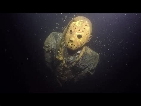 A Jason Voorhees Statue Lurks At The Bottom Of A Minnesota Lake Nerdist