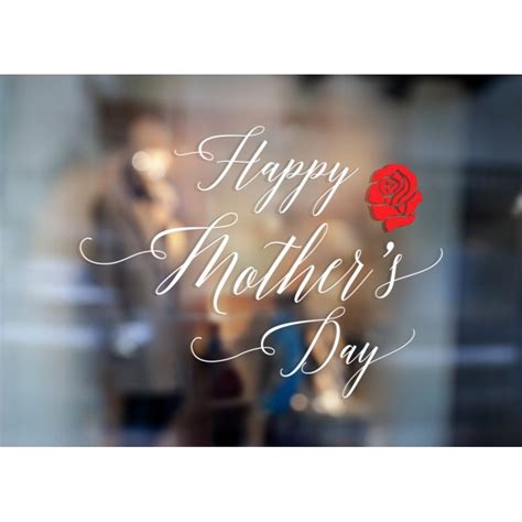 Happy Mothers Day Wall And Window Stickers Mother Decal Shop Window