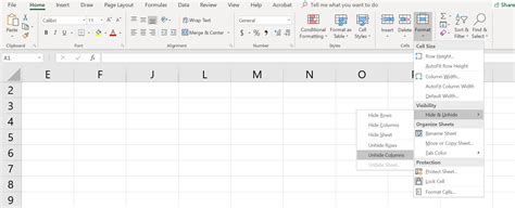 How To Add Plus Sign In Excel To Hide Columns Select All Columns You