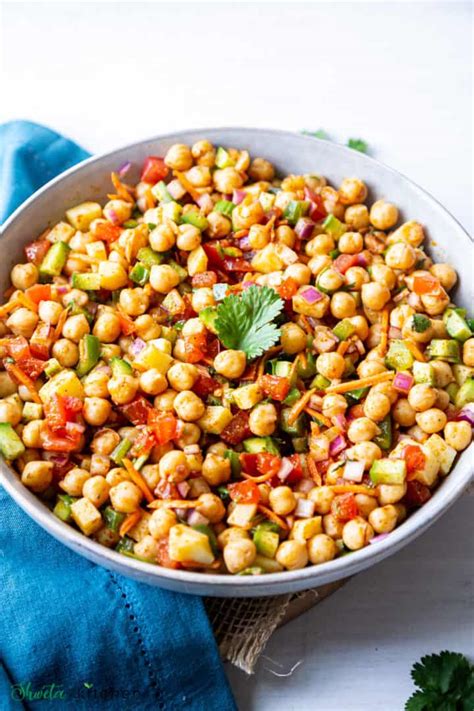 Easy Chana Salad Recipe | Indian Chickpea Salad - Shweta in the Kitchen