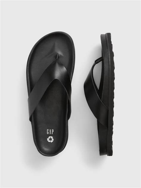 Vegan Leather Flip Flops Gap