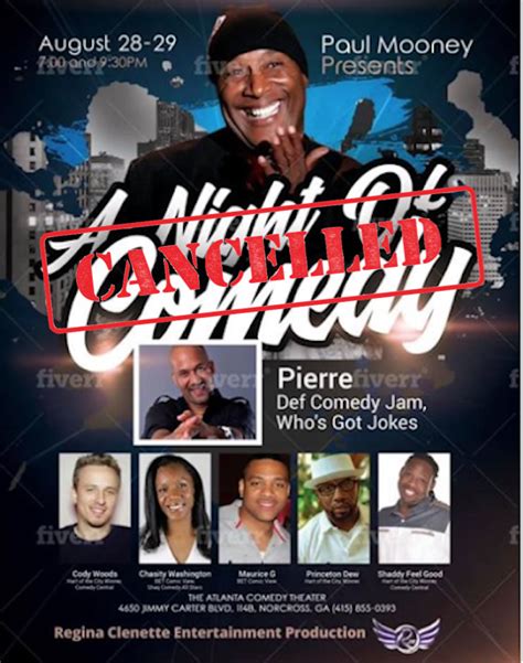 Paul Mooney Atlanta Comedy Club 2019 - Straight From The A [SFTA ...