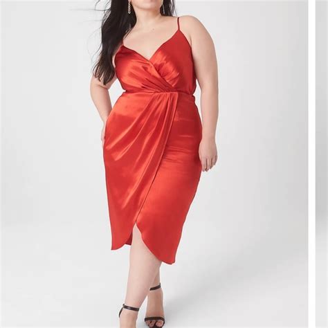 Lane Bryant Dresses Sleeveless Sweetheart Neck Satin Midi Dress